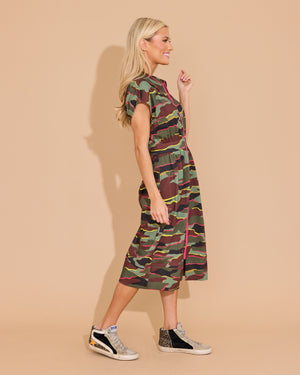 Belle Dress - Neon Camo