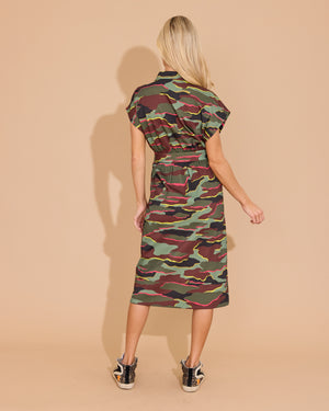 Belle Dress - Neon Camo