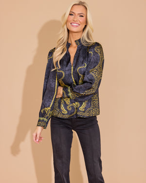 Phoebe Top - Pouncing Panther