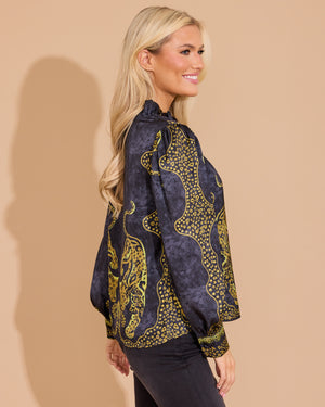 Phoebe Top - Pouncing Panther