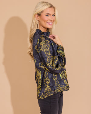 Phoebe Top - Pouncing Panther