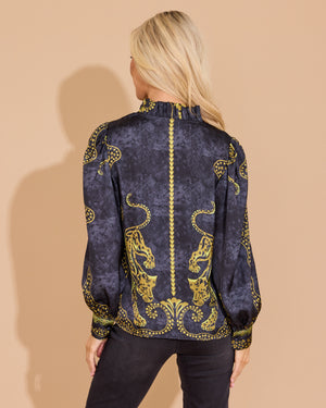 Phoebe Top - Pouncing Panther
