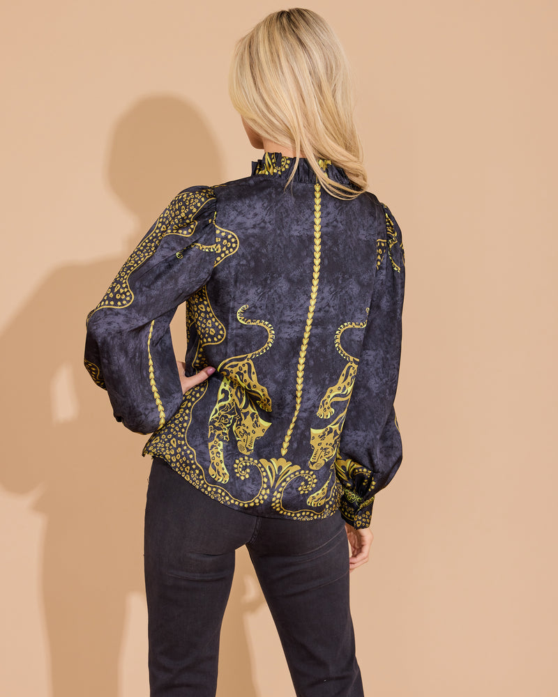 Phoebe Top - Pouncing Panther