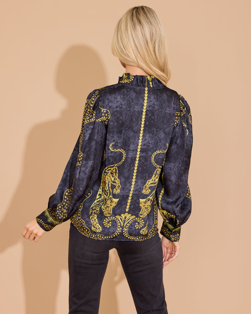 Phoebe Top - Pouncing Panther