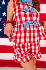 Gingham Picnic Ruffle Shorts