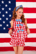 Gingham Picnic Ruffle Shorts