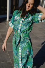 Elena Midi Dress - Jade Green