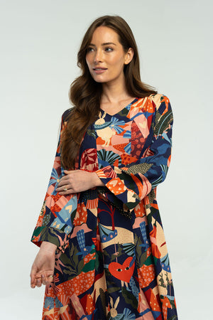 Juliet Maxi Dress - Navy
