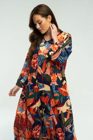 Juliet Maxi Dress - Navy