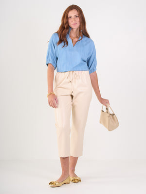 Poppy Top - Denim Chambray