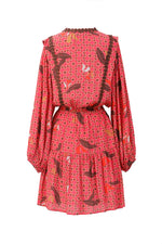 Mandy Mix Dress - Beetroot