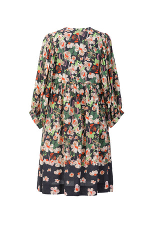 Melinda Print Dress - Black