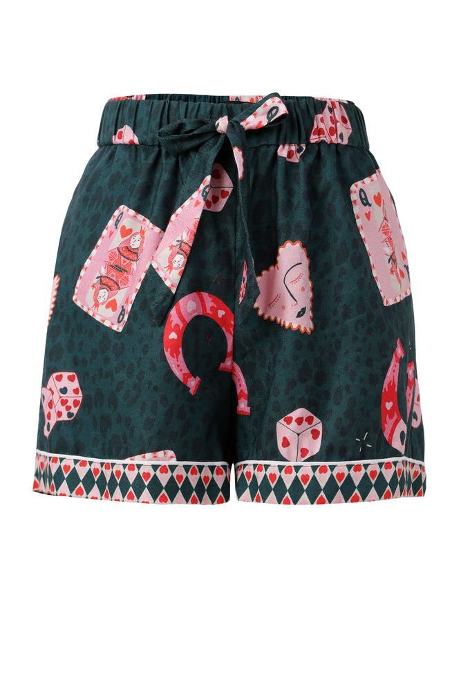 Betsy Sleepwear Set Shorts - Dark Moss