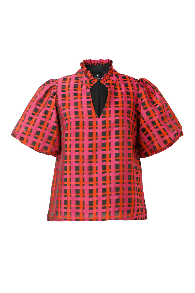 Aida Blouse - Crimson