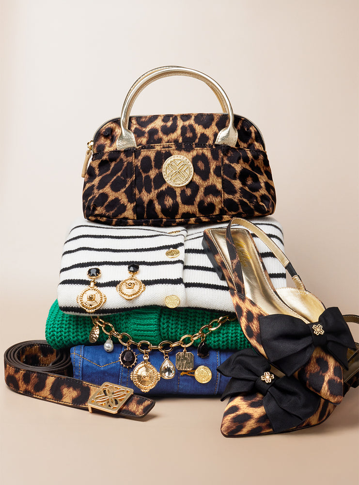 Kerrington Top Handle Mini Bag - Multi Leopard Faille