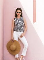 Fairley Sweater Shell Top - Onyx Lots To Spot