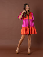 Sadie Dress - Venetian Colorblock