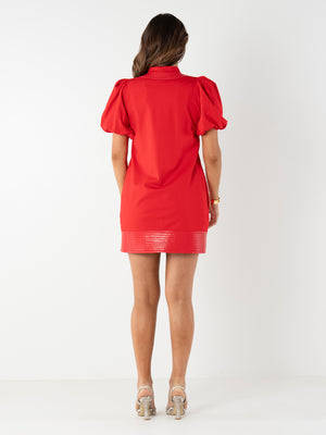 Hampton Mini Dress - High Risk Red