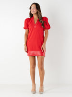 Hampton Mini Dress - High Risk Red