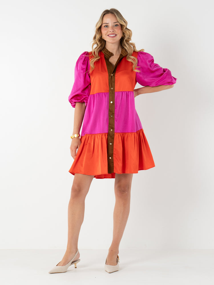 Sadie Dress - Venetian Colorblock