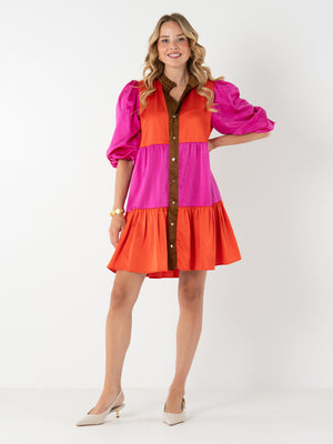 Sadie Dress - Venetian Colorblock