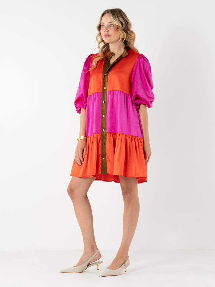 Sadie Dress - Venetian Colorblock