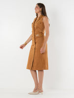 Kelly Dress - Brown Sugar Suede