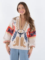 Lolli Sweater - Lone Star Intarsia Knit