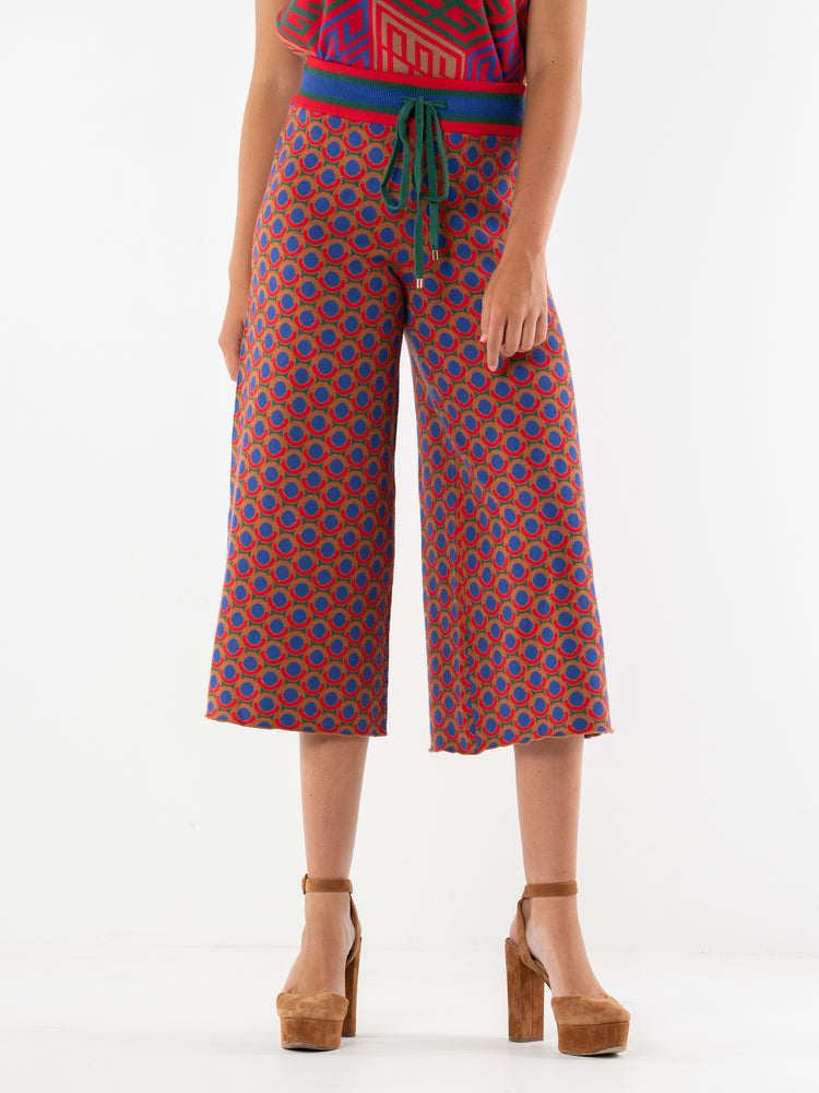 Teddy Crop Trouser - MODIntarsia Knit MODIK