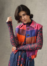 Kim Check Vest - Crimson
