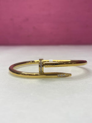 Nail Bangle - Gold
