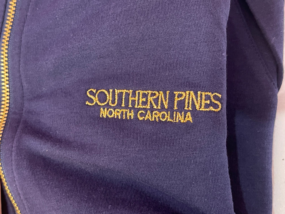 
            
                Load image into Gallery viewer, UPF 50+ Skipper Popover - True Navy Southern Pines Embroidery
            
        