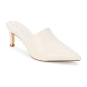 Garrett Heeled Mule Ivory