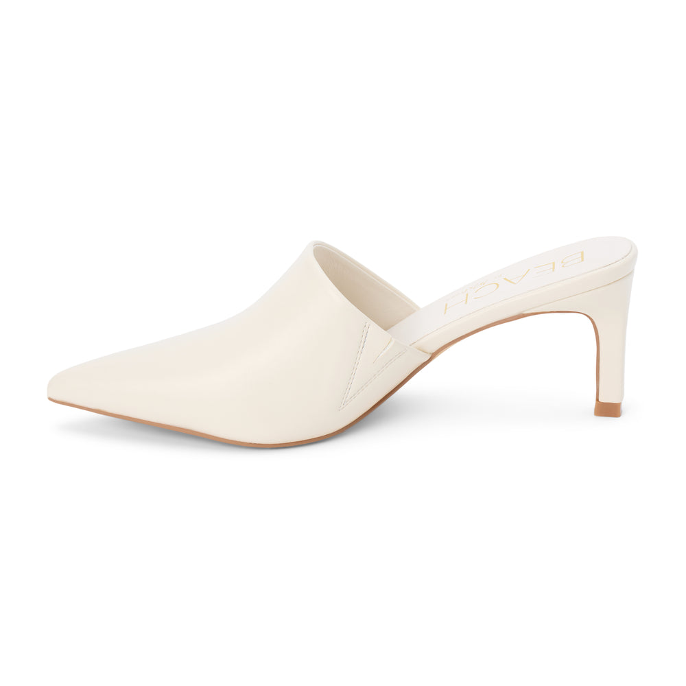 Garrett Heeled Mule Ivory