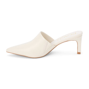 Garrett Heeled Mule Ivory
