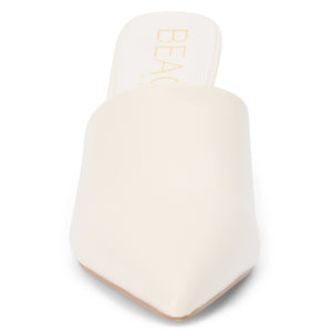 Garrett Heeled Mule Ivory