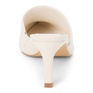Garrett Heeled Mule Ivory