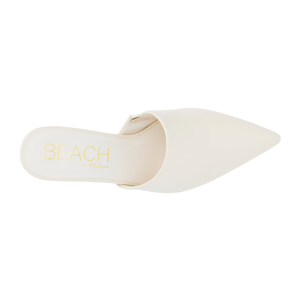 Garrett Heeled Mule Ivory
