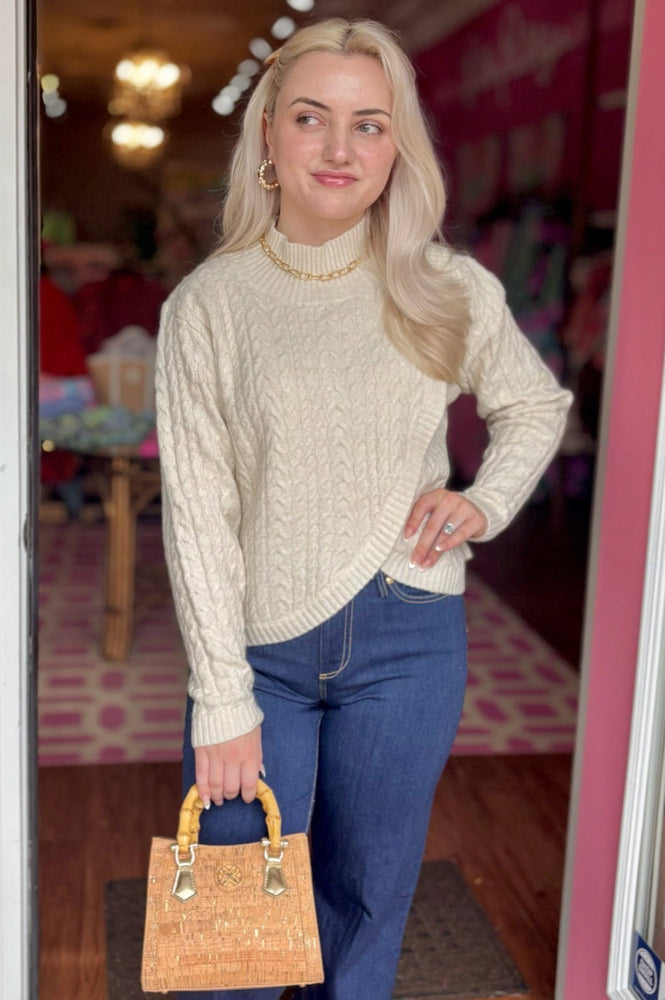 Ladies Knitted Sweater - Off White