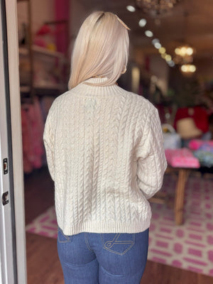 Ladies Knitted Sweater - Off White