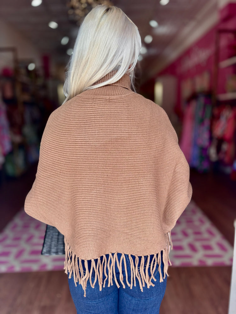 Ladies Knitted Sweater - Camel