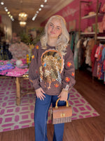 Brown Big Turkey & Leaves Sweatshirt