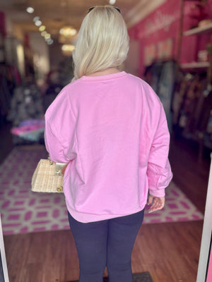 Pink Mahjong Christmas Tree Sweatshirt