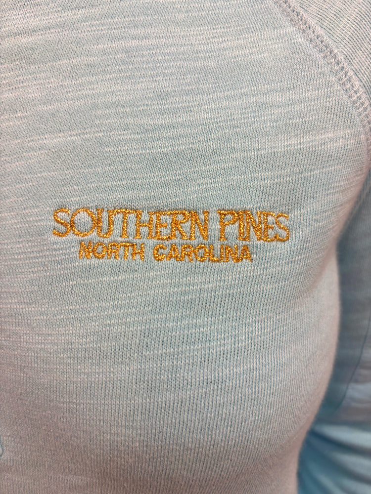 Embroidered Ashlee Pullover - Fresh Water