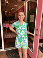Short Pajama Set - Elephant Print