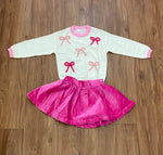 Iris Sweater - Pink Bows
