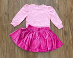 Lily Long Sleeve Shirt - Pink Heart