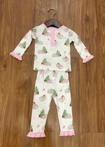 Pima Girl Hippo LS 2 Piece PJ