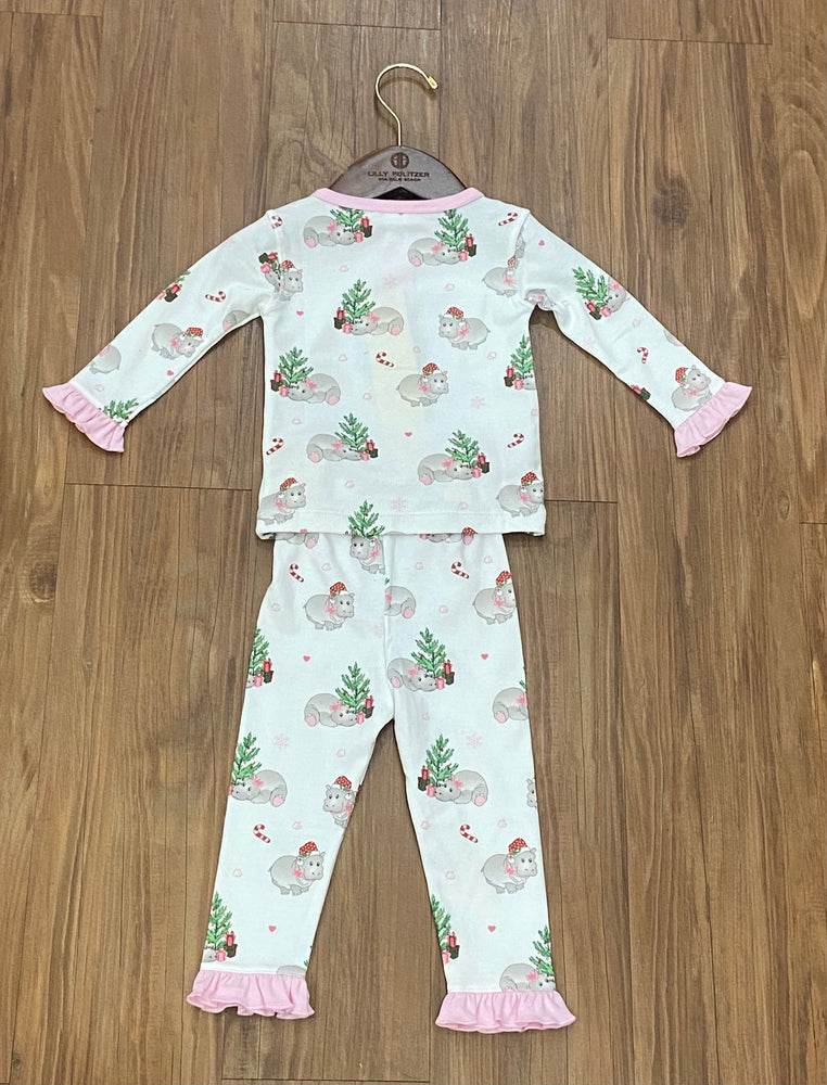 Pima Girl Hippo LS 2 Piece PJ