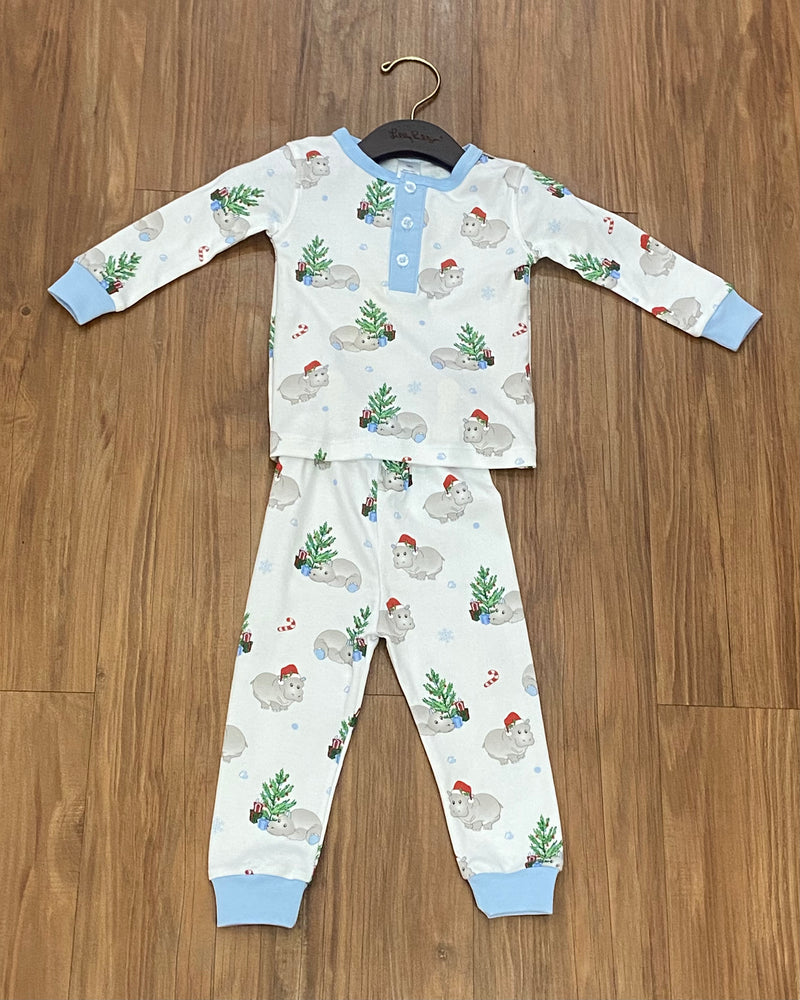 Pima Boy Hippo LS 2 Piece PJ